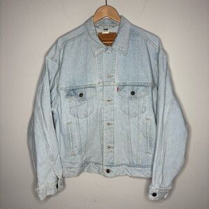 Vintage Levis Denim Jacket Mens M Light Blue Made USA 70507 4803 80s